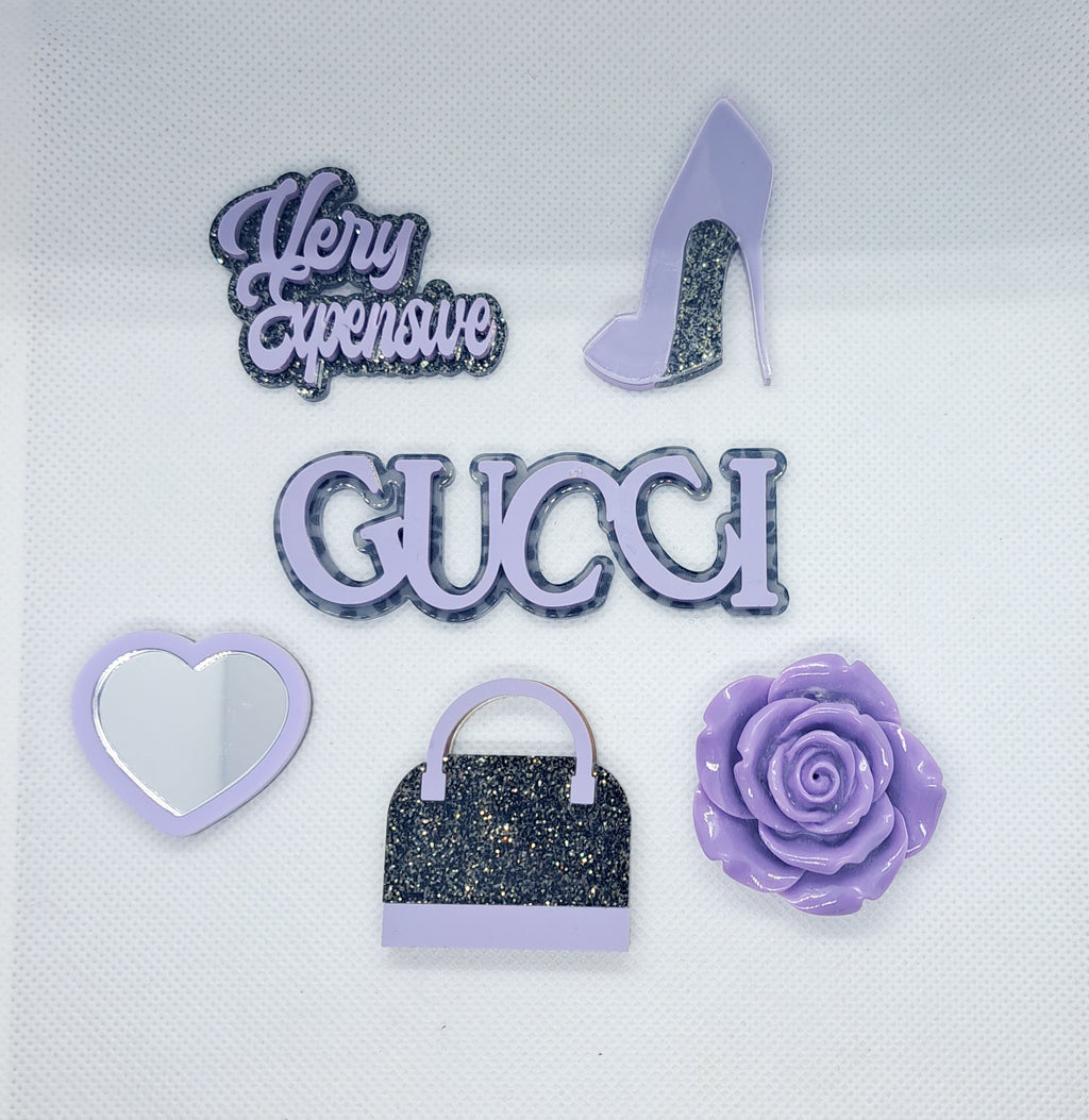 Laser Cut Acrylic Charms for Bling Phone Cases, Bling Mirrors, Bling Compacts, etc.