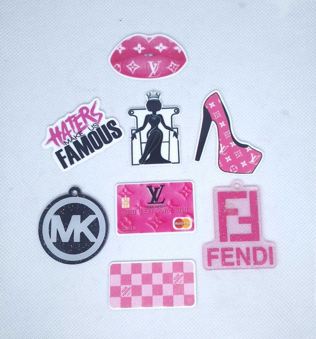 8pc Planar & Laser Cut Charm Set