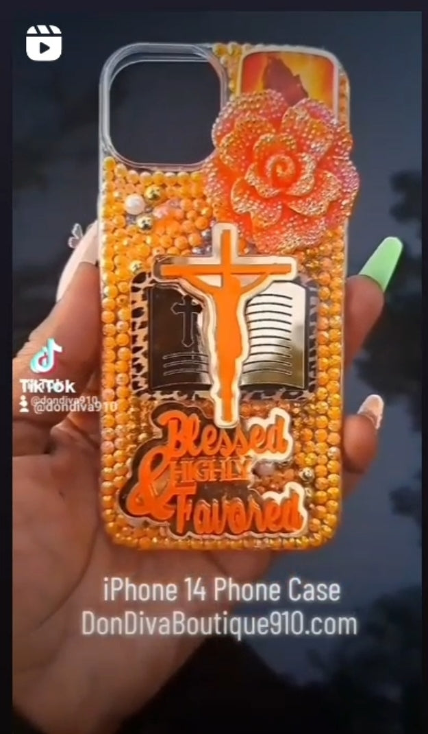 IPhone 14 Bling 3D Phone Case